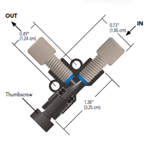 Micro-Metering Valve Dimensions