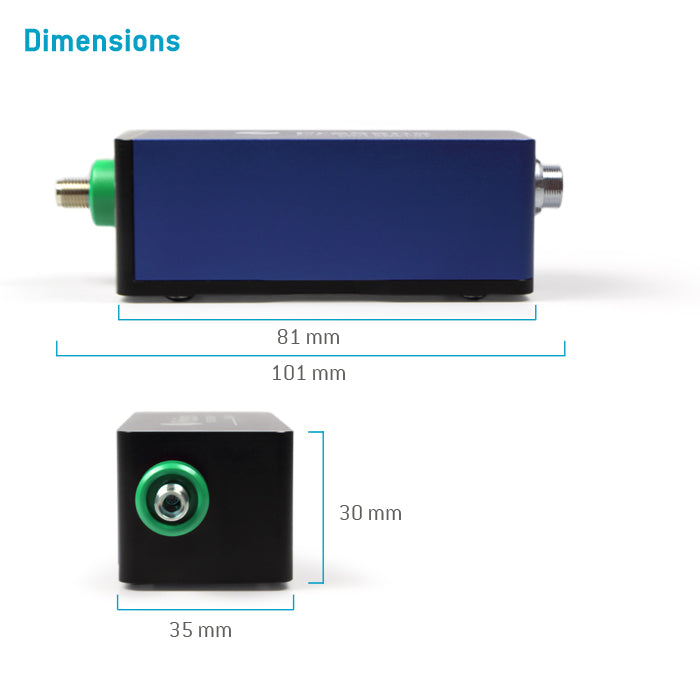 Dimensions of the CO2-1 SMA optical CO2 meter