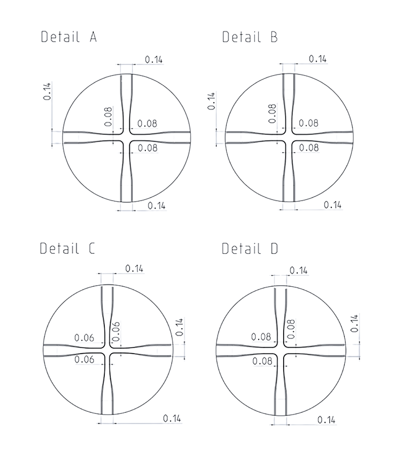 Detailed dimensions of the droplet generator chip for double emulsion