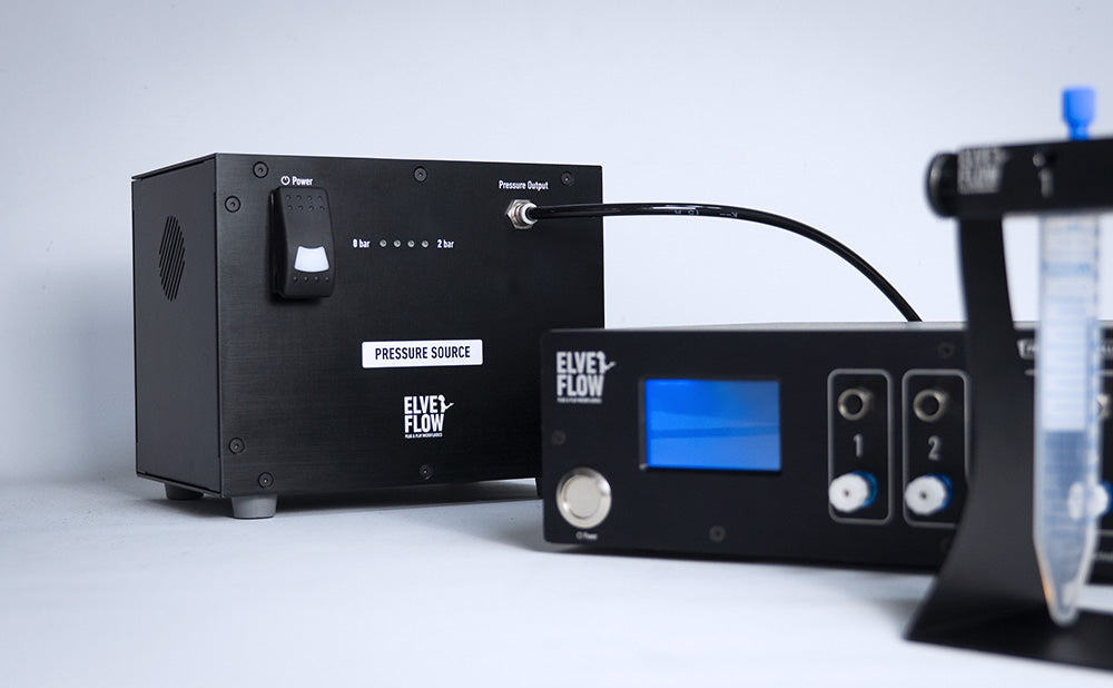 Elveflow Pressure Source setup with reservoir