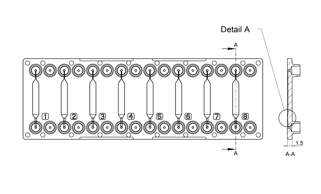 Details of the barrier chamber chip