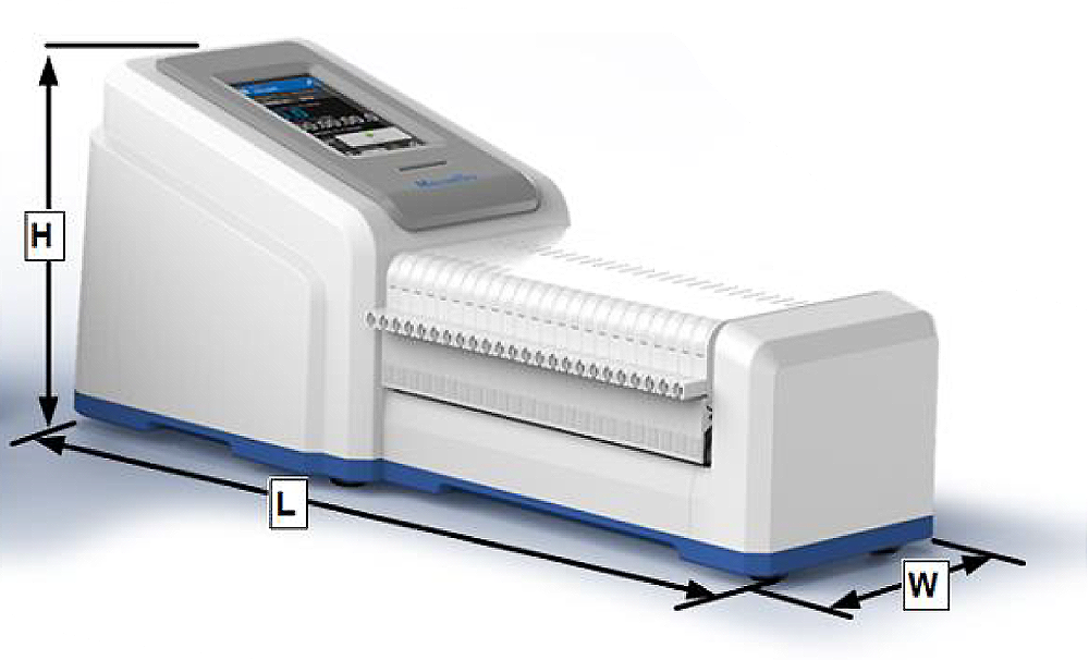 IPC Low-flow peristaltic pump dimensions