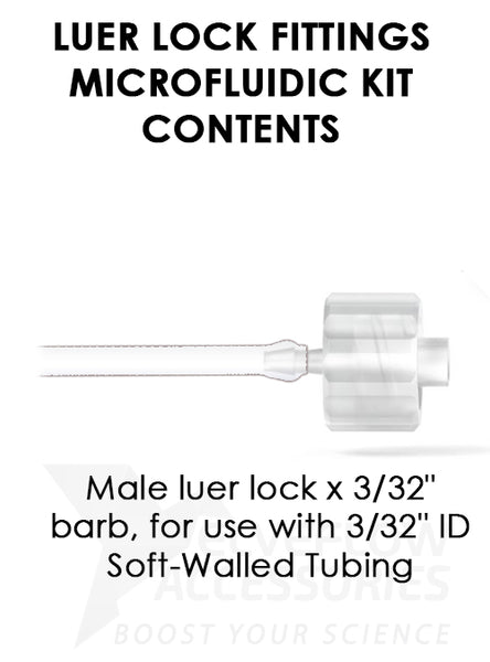 Luer Lock fittings microfluidic kit