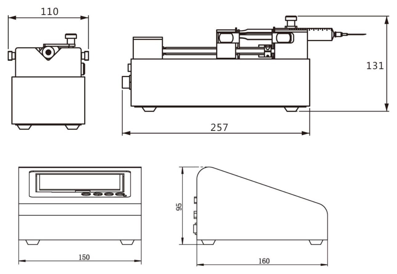 SPM-ZU-I syringe pump dimensions_darwin microfluidics