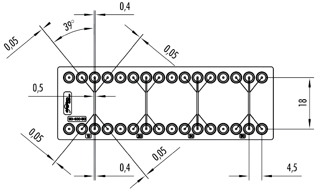 Dimensions of the sheath flow particle and cell sorting chip