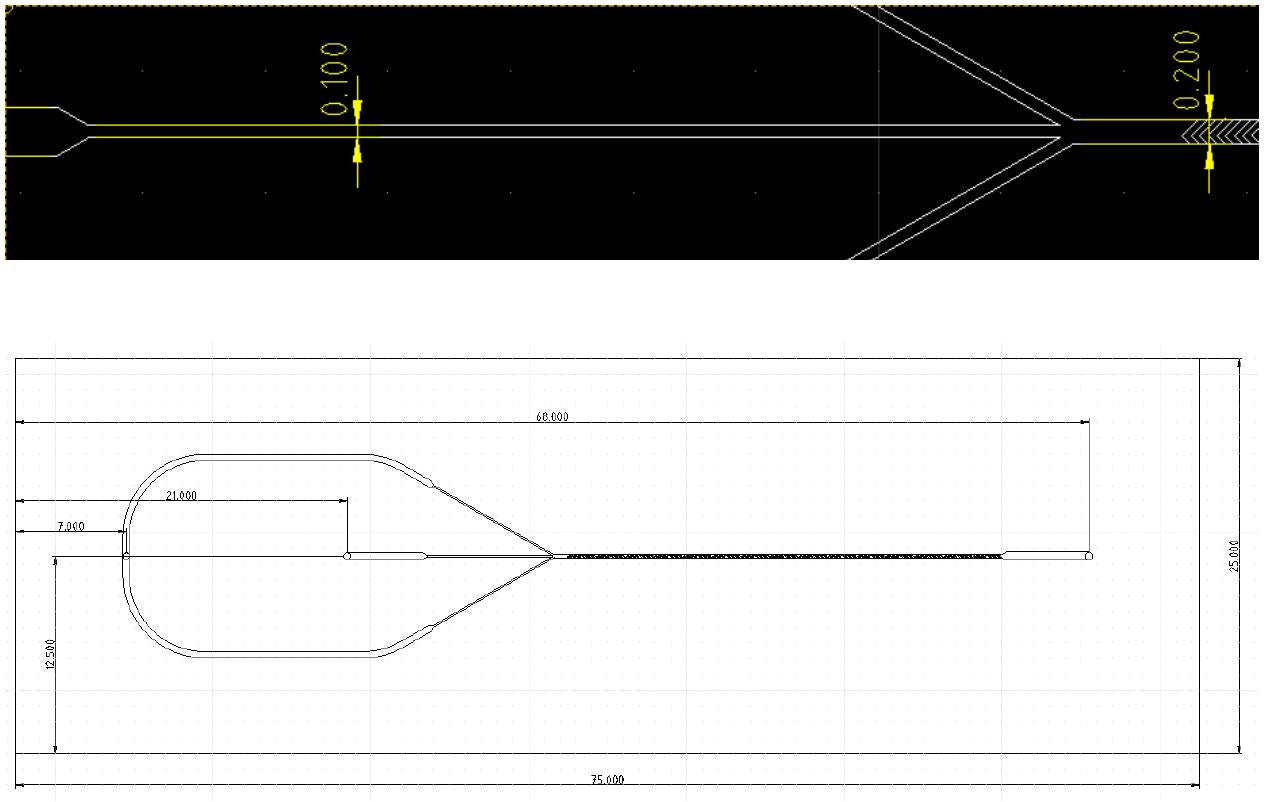 Herringbone mixer design with dimensions