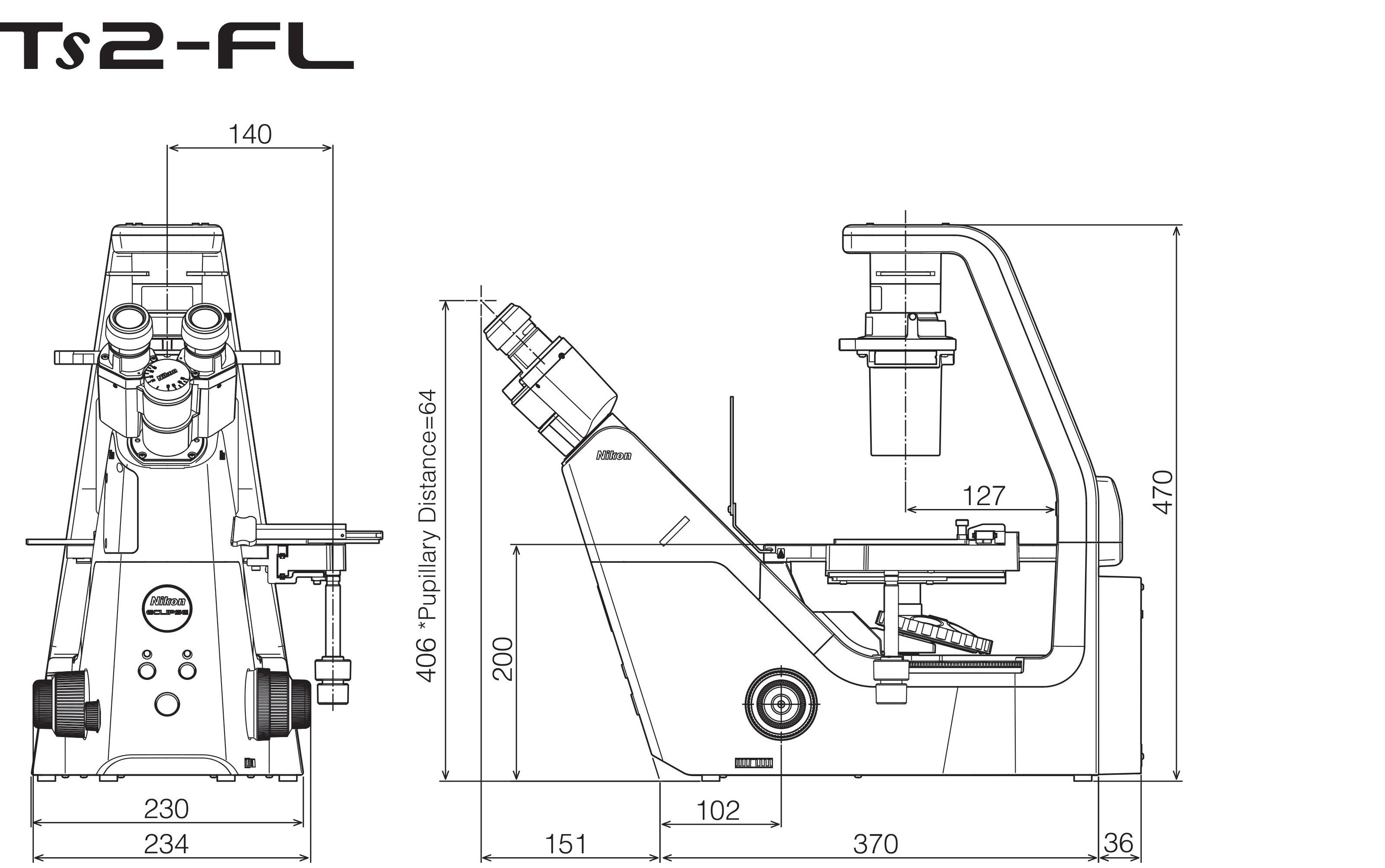 Ts2-FL dimensions
