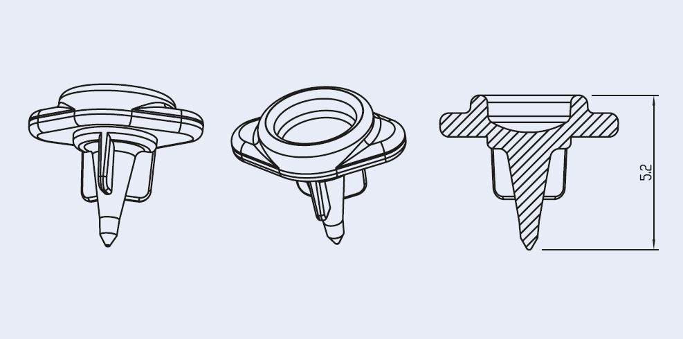 Détails des bouchons mini luer mâles à faible volume de déplacement