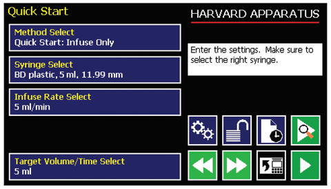 quick-start-screen-harvard-apparatus-pump-11-pico-plus-elite-microfluidic-programmable-syringe-pump